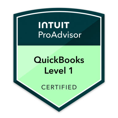 QuickBooks Level 1 Certified Badge QuickBooks Badge Level 1 Certified